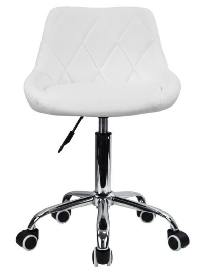 KKTONER Mid-Back Swivel Height Adjustable Computer Home Office Ergonomic Chair  (White)