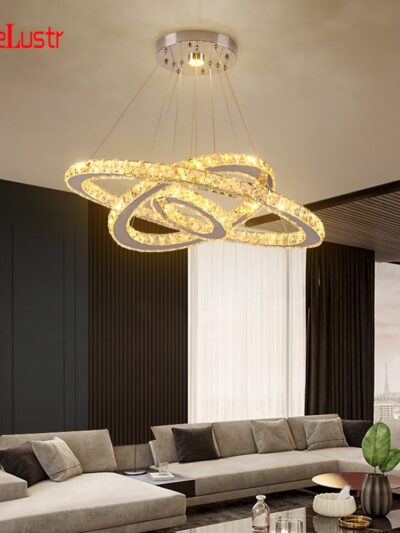 Modern Gold LED Chandelier