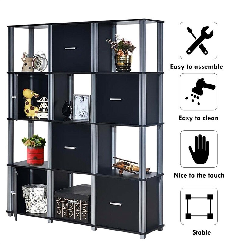 Bookcase with 6 Doors Storage - Image 4