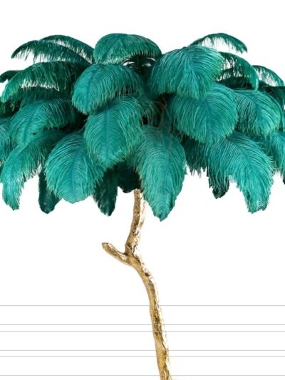 Nordic Ostrich Feather LED Floor Lamp