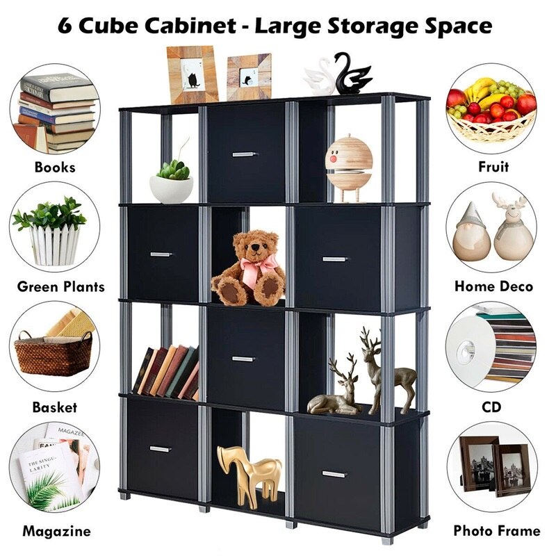 Bookcase with 6 Doors Storage - Image 2