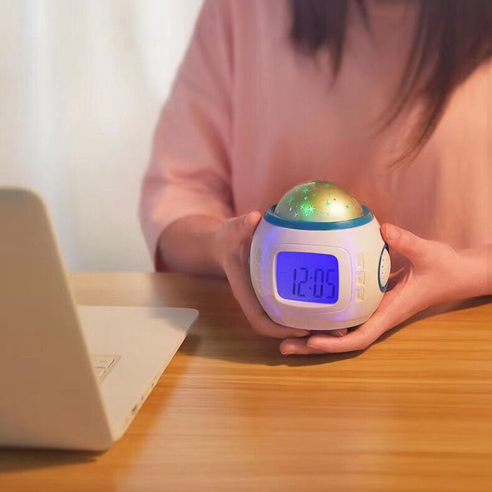 Unique Alarm Clock Children Baby Room Music Starry Sky - Image 6