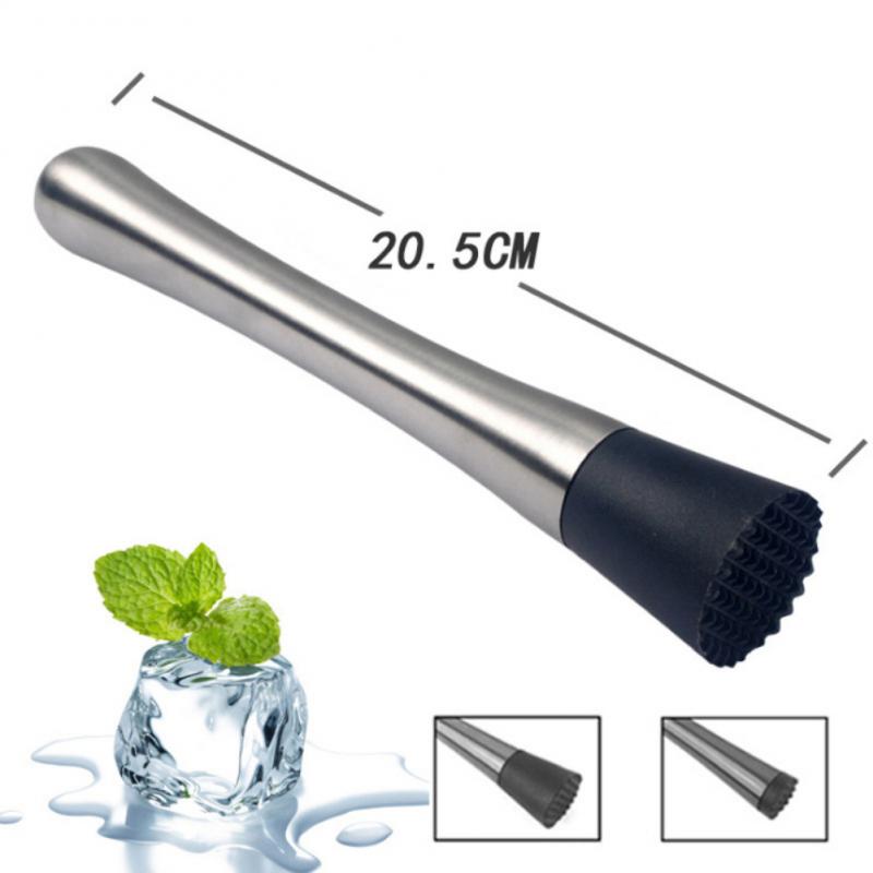 Stainless Steel Cocktail Shaker Set Mixer Strainer Ice Tongs Mixing Spoon Jigger Pourer Muddler Corkscrew - Image 4