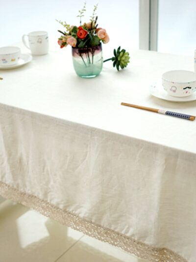 Solid Color Linen Tablecloth