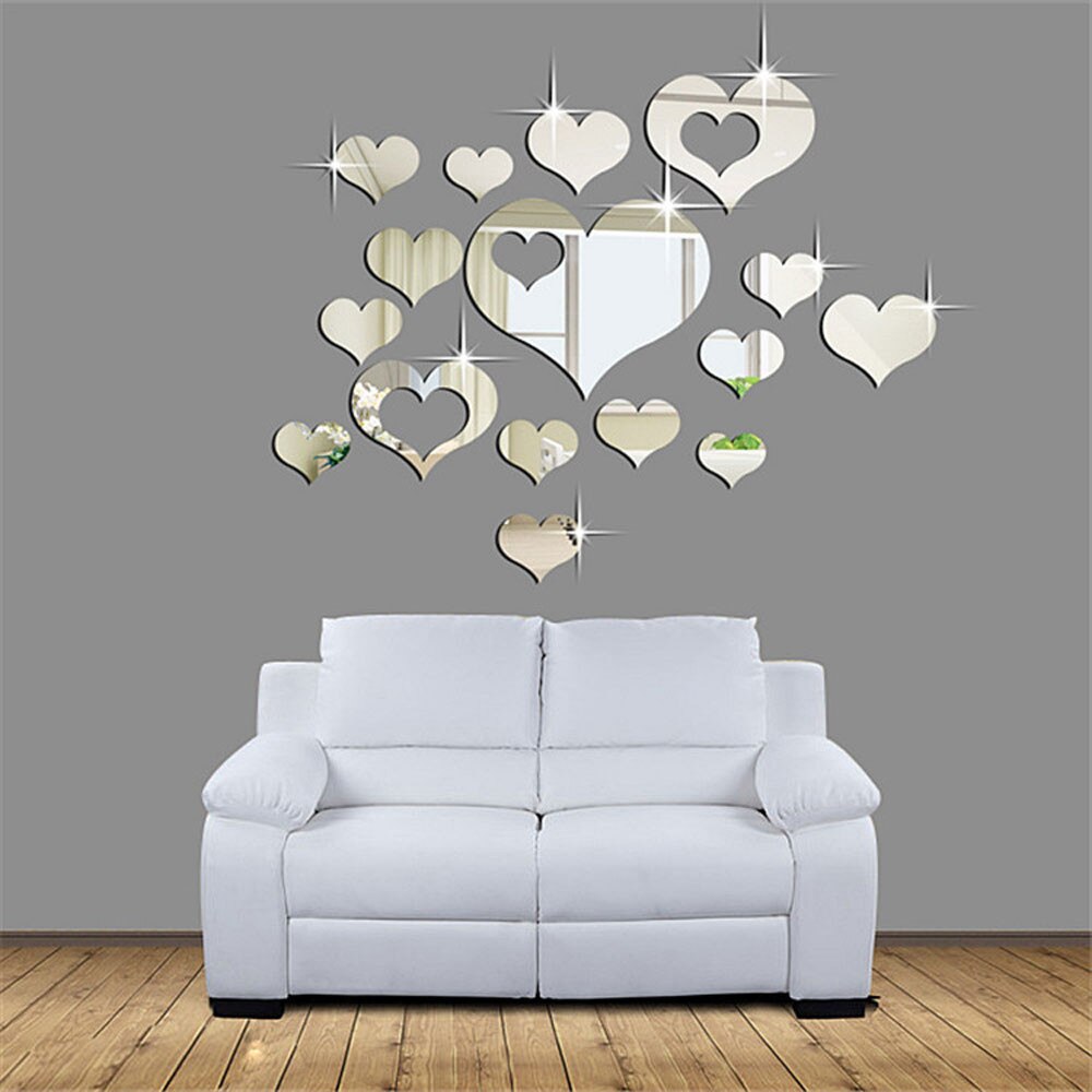3D Acrylic Heart Mirror - Image 2