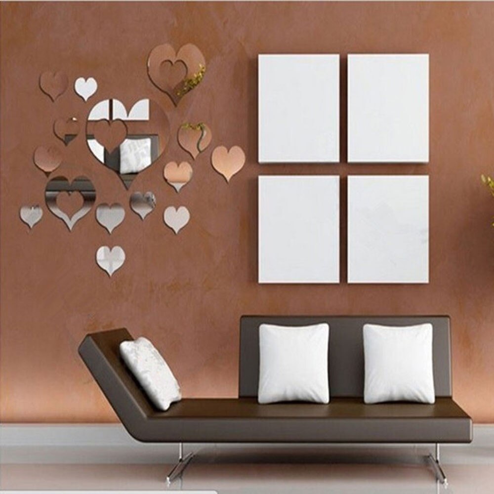 3D Acrylic Heart Mirror - Image 5