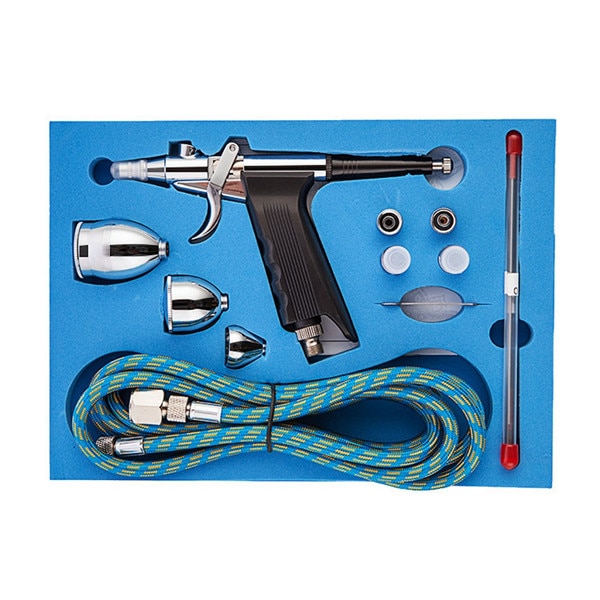 Dual-Action Airbrush Spray Gun Kit with Accessories - Image 3