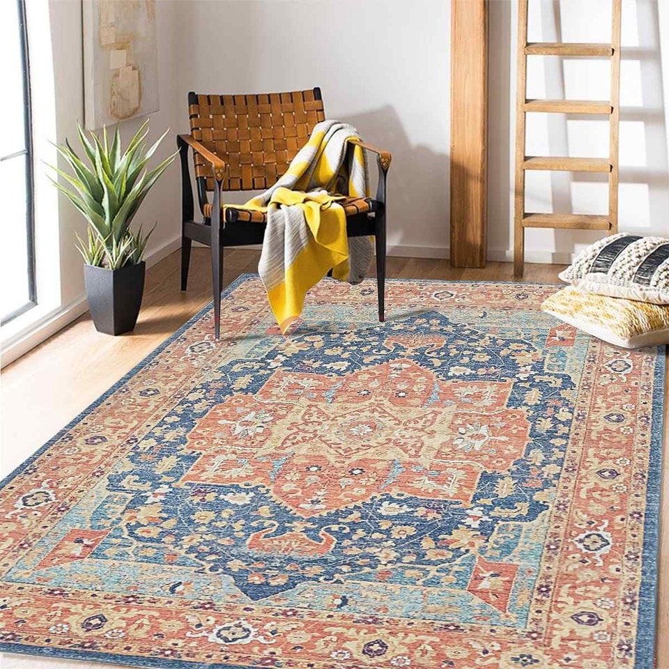 Vintage Bohemian Carpet for Living Room Rectangle Area Rugs Persian Style Rectangle Area Rugs Soft Non-Slip Bedroom Study Mats - Image 3
