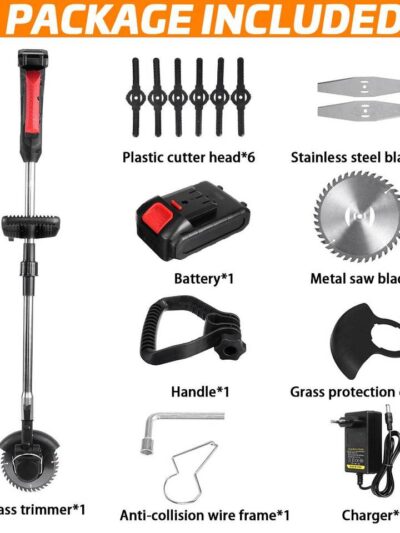 Cordless Lawn Mower with Super Power and 2 Batteries