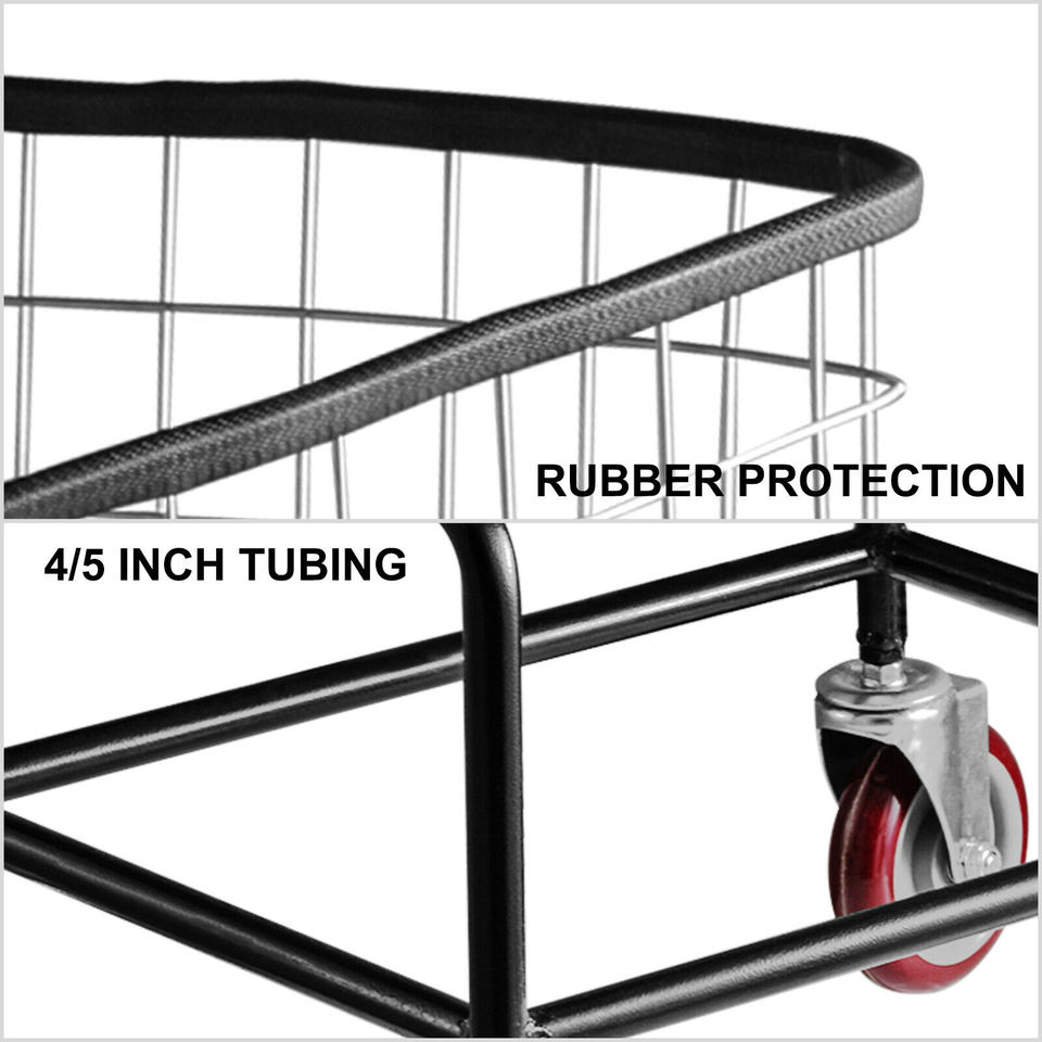 VEVOR Commercial Wire Laundry Cart Laundry Basket - Image 7