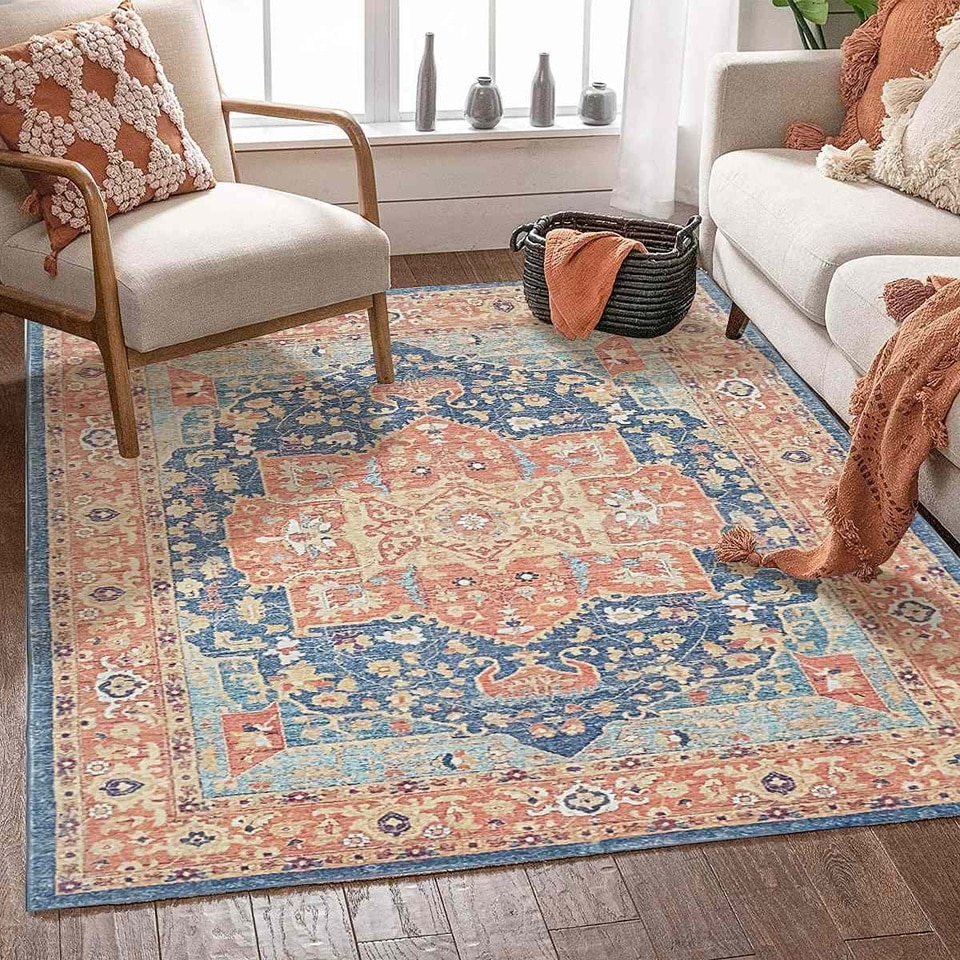 Vintage Bohemian Carpet for Living Room Rectangle Area Rugs Persian Style Rectangle Area Rugs Soft Non-Slip Bedroom Study Mats - Image 8