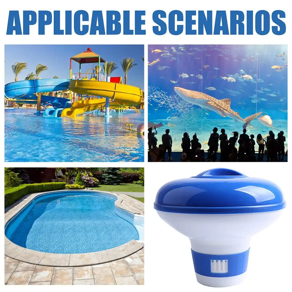 Floating Swimming Pool Chemical Floater Chlorine Bromine Tablets Floating Dispenser Applicator Swimming Spa Hot Tub Supplies - Image 4