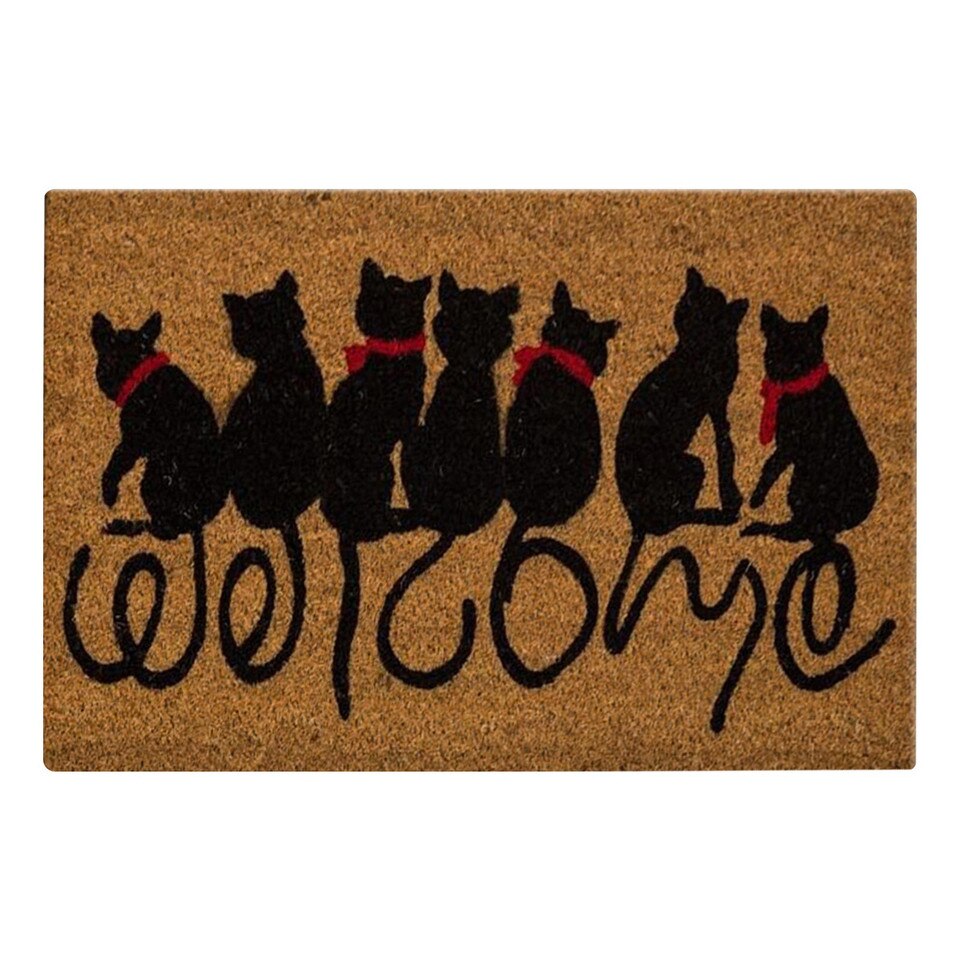 Lovely Welcome Doormat Entrance Mat Hallway Dog Cats Animal Print Anti-Slip - Image 11