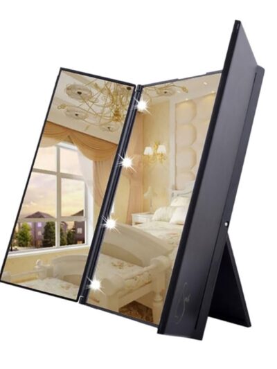 Triangular Stable Compact 3 Folding Makeup Mirrors