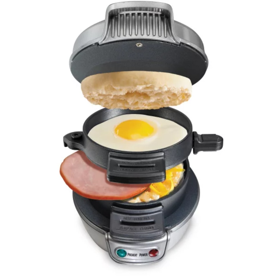 Breakfast Sandwich Maker, Silver, 25475