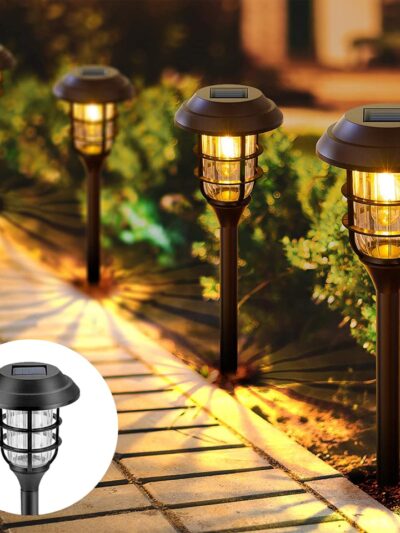 6 Pcs Solar Walkway Lights