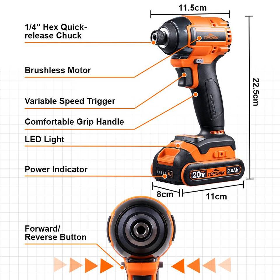 Cordless Impact Driver with LED Light - Image 6