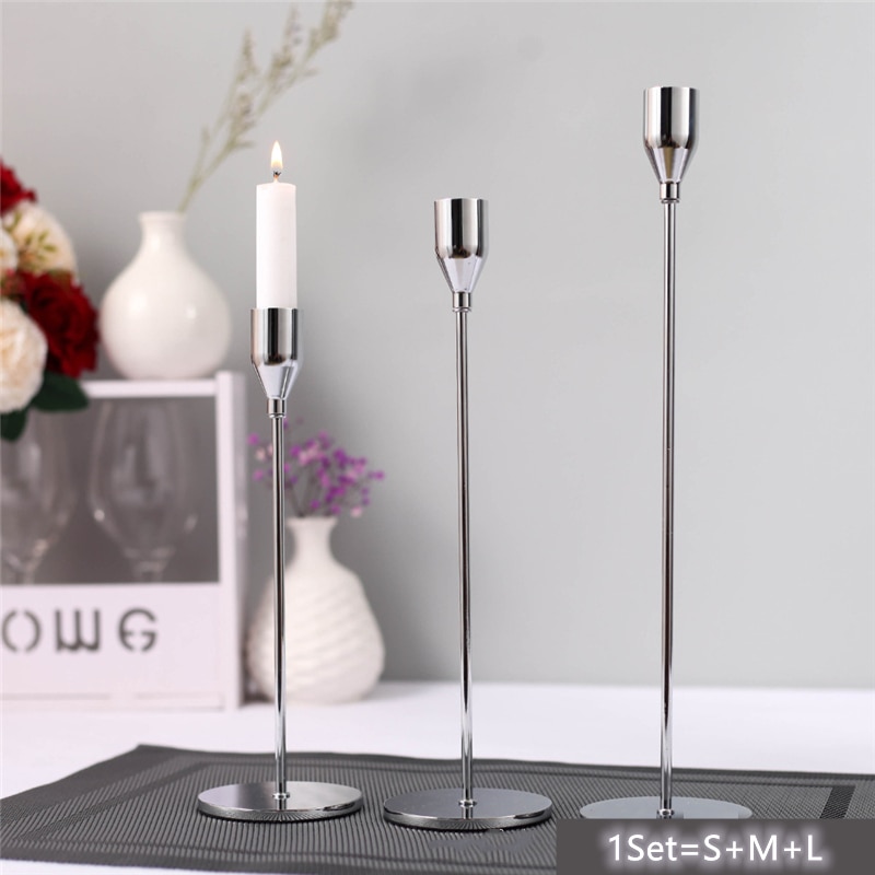 Ins Luxury Metal Candle Holders Candlestick Fashion Wedding Table Candle Stand Exquisite Candlestick Christmas Table Home Decor - Image 4