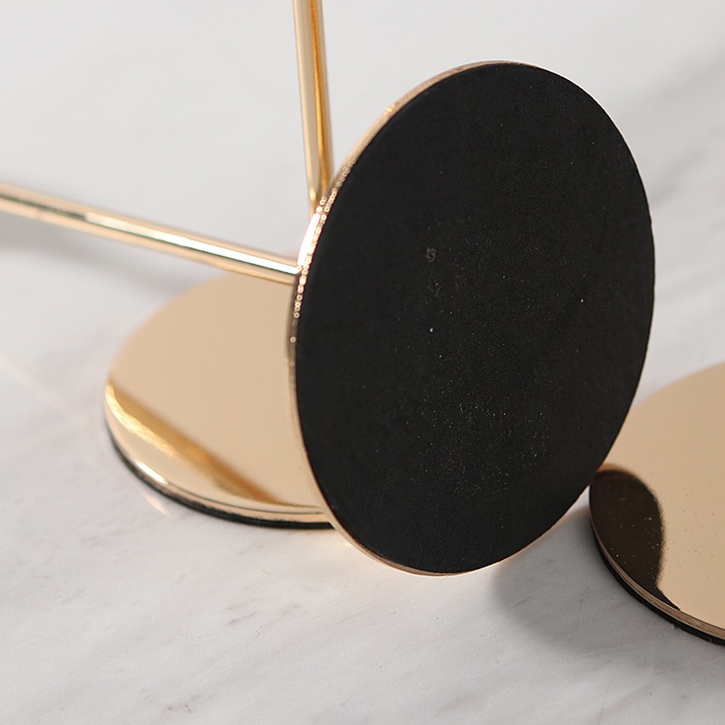 Ins Luxury Metal Candle Holders Candlestick Fashion Wedding Table Candle Stand Exquisite Candlestick Christmas Table Home Decor - Image 3