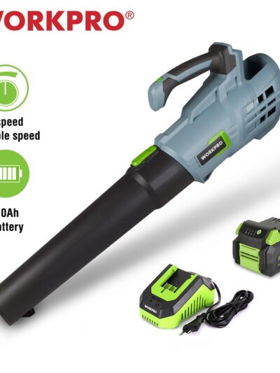 Cordless Leaf Blower with 4.0Ah Battery and Quick Charger