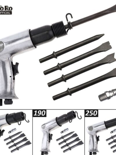 Solid Steel Pneumatic Air Hammer Impact Head Set for Rust Removal