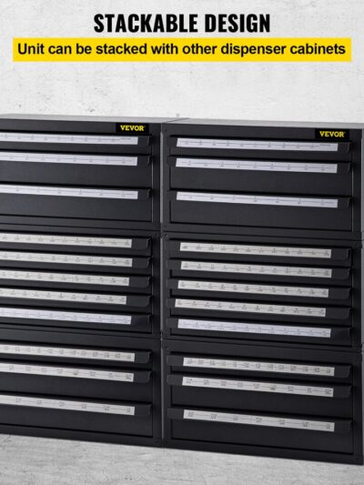 Stackable Drill Bit Dispenser with 3/5 Drawers