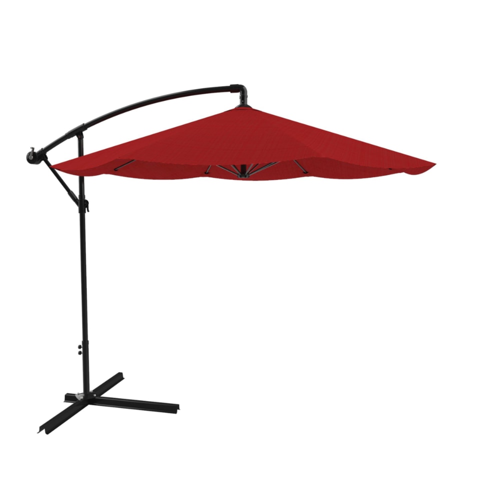 BOUSSAC 10' Cantilever Patio Umbrella with Base,