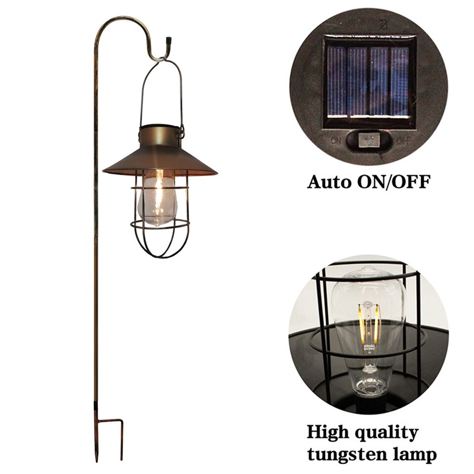 Solar Lantern Lamp Outdoor for Garden Decoration Waterproof Light - Image 5