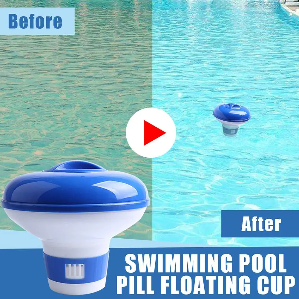 Floating Swimming Pool Chemical Floater Chlorine Bromine Tablets Floating Dispenser Applicator Swimming Spa Hot Tub Supplies - Image 2