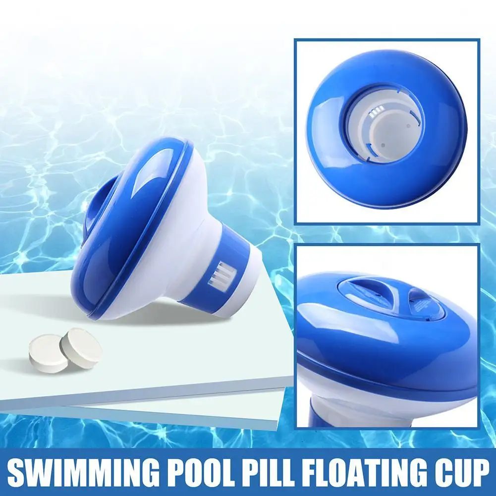 Floating Swimming Pool Chemical Floater Chlorine Bromine Tablets Floating Dispenser Applicator Swimming Spa Hot Tub Supplies
