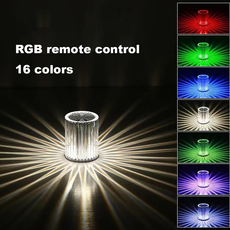 Acrylic table lamp RGB remote control color changing night light bar decoration led atmosphere light - Image 10