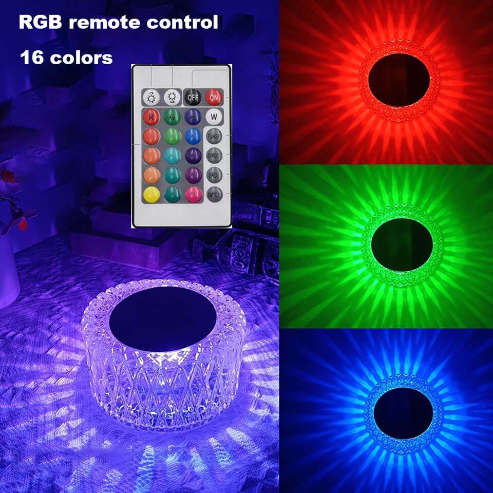 Acrylic table lamp RGB remote control color changing night light bar decoration led atmosphere light - Image 7