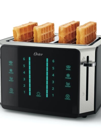 toaster4-Slice Touchscreen Toaster with Digital Countdown Timer, Stainless Steel (US Stock)