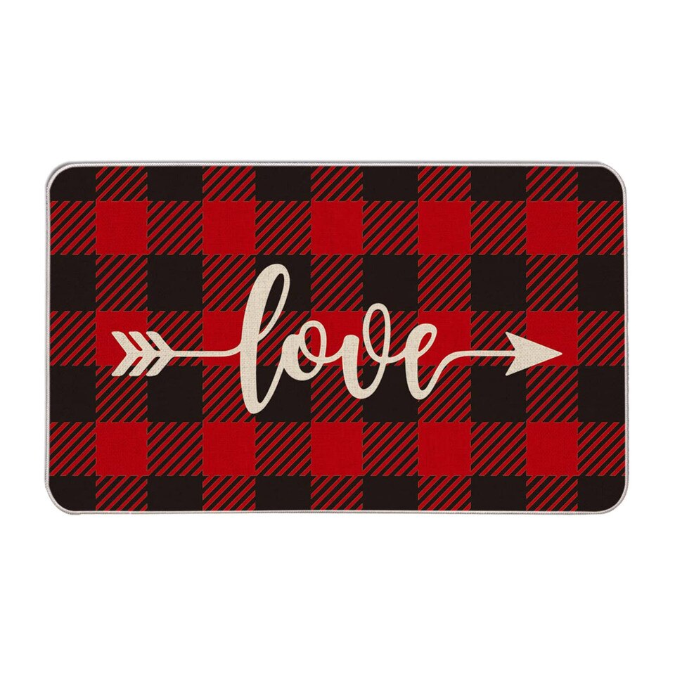 Valentine's Day Door Mat Heart Print Welcome - Image 21