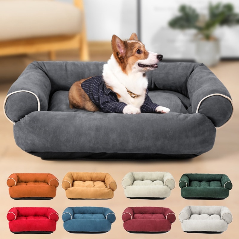 Dog Beds House Sofa Washable Rectangle Soft Cat Dog Mat