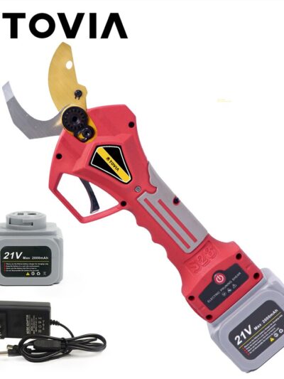 400W Brushless Cordless Electric Pruning Shears with Lithium Battery