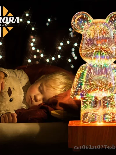 3D Firework Light Bear