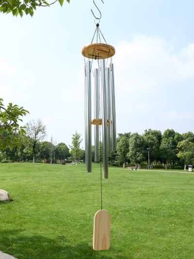 Silver 6 Tube Wind Chime