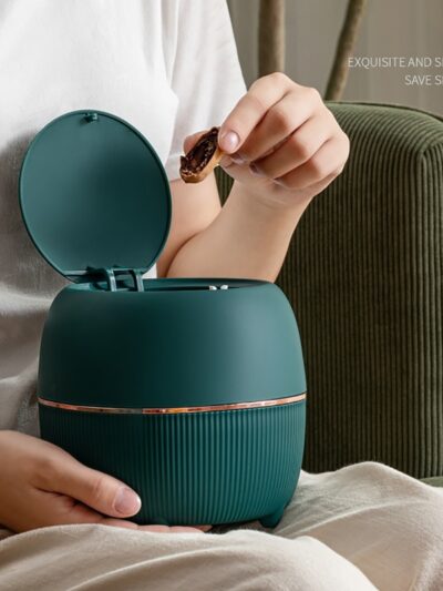 Small Waste Bin Desktop Garbage Basket Home Table Plastic Office Supplies