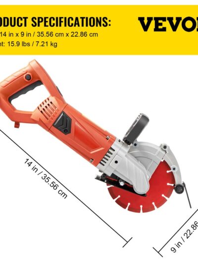 7-Inch Electric Circular Saw for Concrete and Metal Cutting