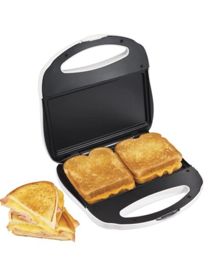 Sandwich Maker, Nonstick Surface, White, Model 25401P Bread Machine Maker