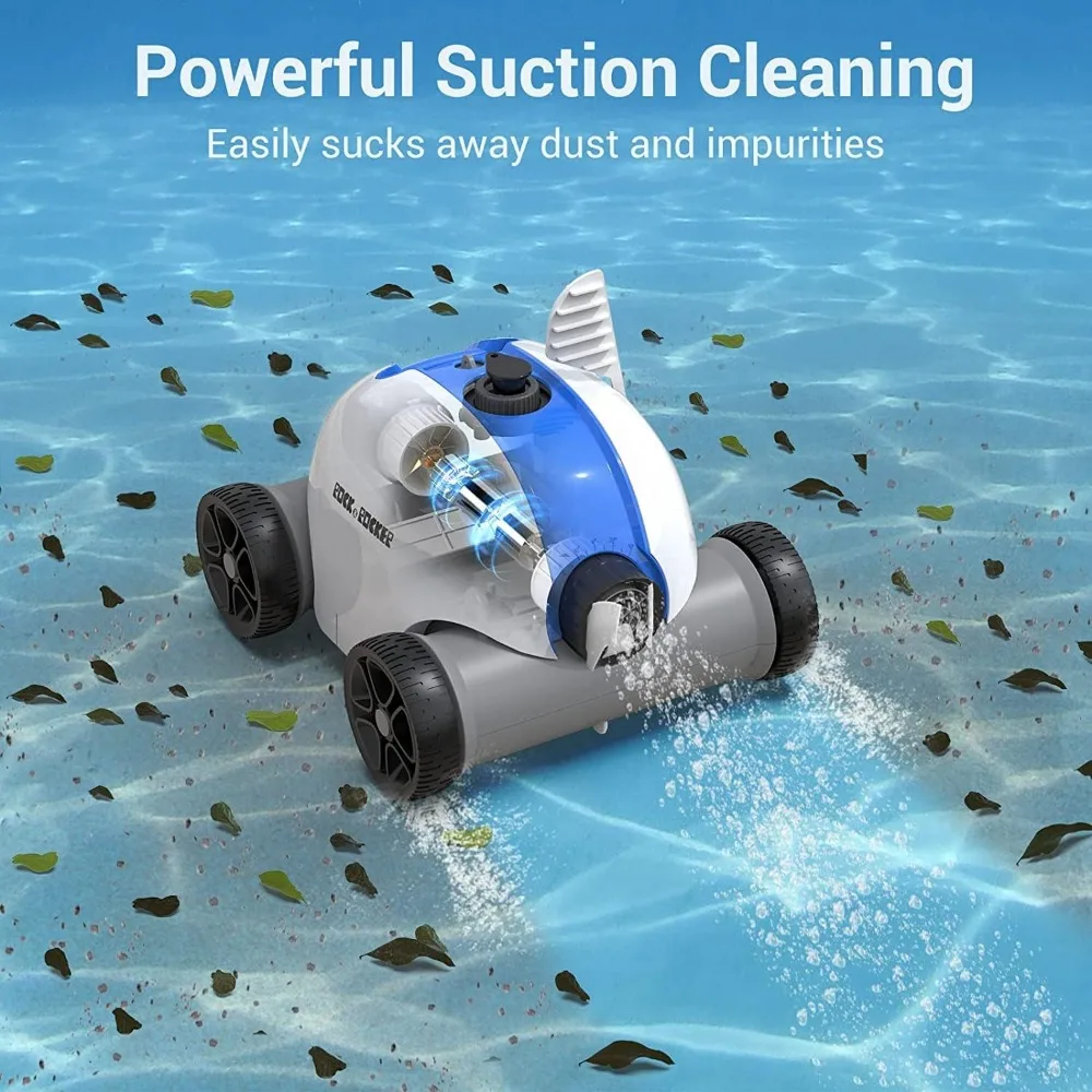 Cordless Robotic Pool Cleaner, Automatic Pool Vacuum with 60-90 Mins Working Time, Rechargeable Battery, IPX8 Waterproof - Image 2