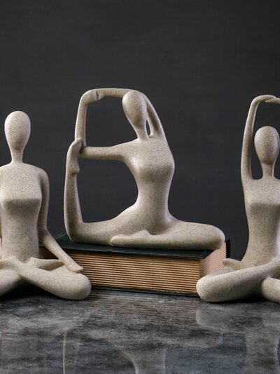 Nordic Simple Yoga Figure Statue Resin Figurine Office