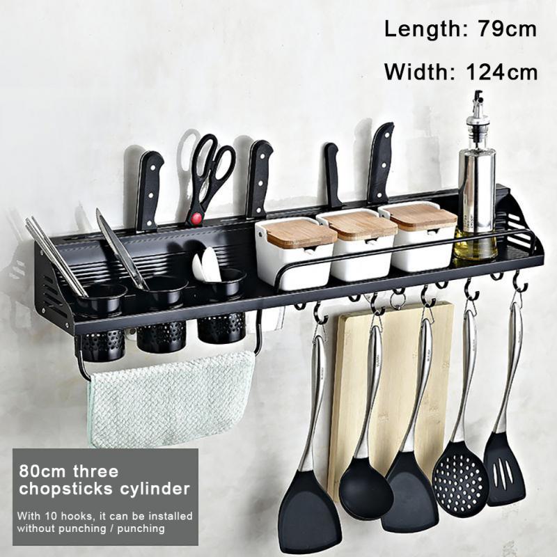 Spice Racks Kitchen Storage Shelf Wall-mounted - Image 14