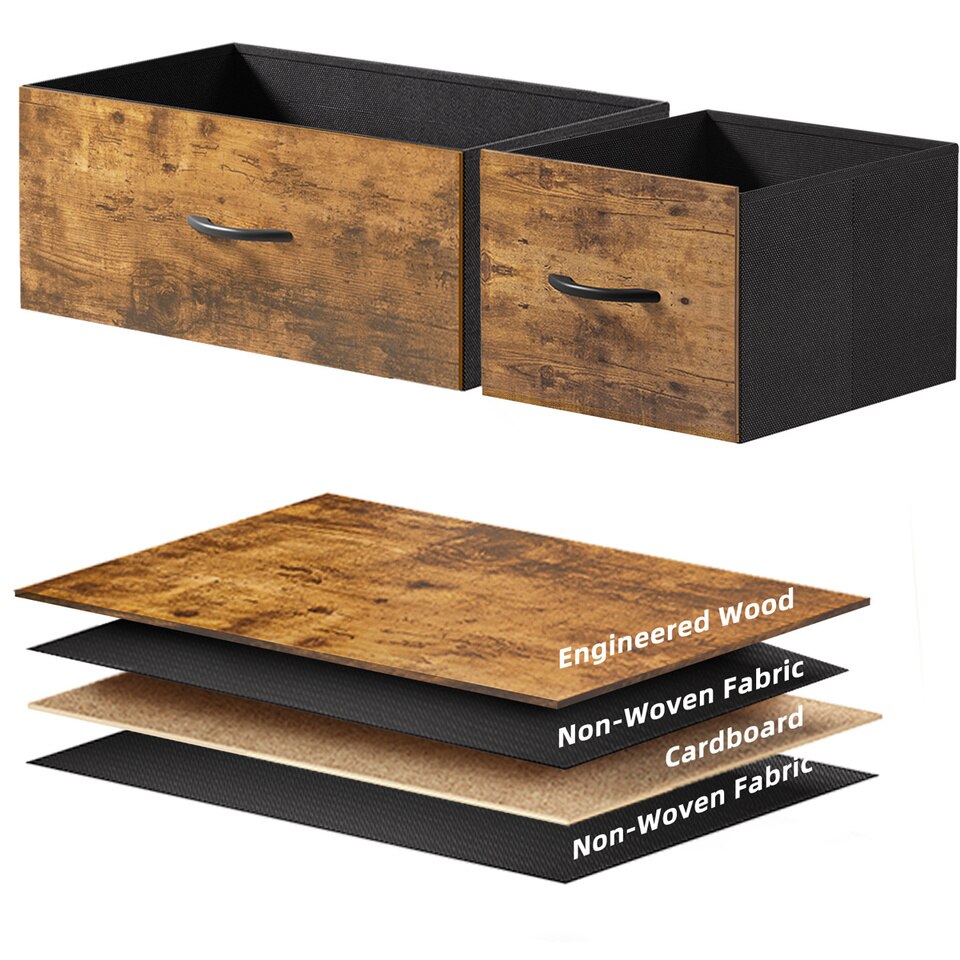 EnHomee 2.5/5mm Bedroom wooden Dresser Storage Cabinet with 8 Drawers - Image 5