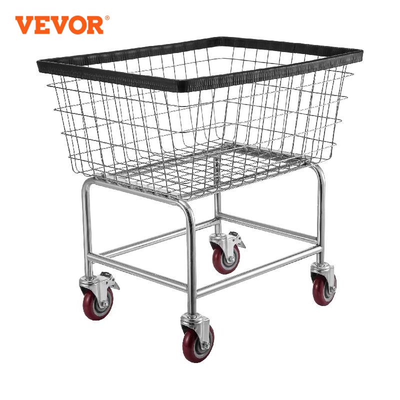 VEVOR Commercial Wire Laundry Cart Laundry Basket