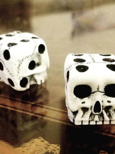 Halloween Skeleton Dice Novelty Horror Skull Bone Dice Six Sided Skeleton Club Bar Party Game