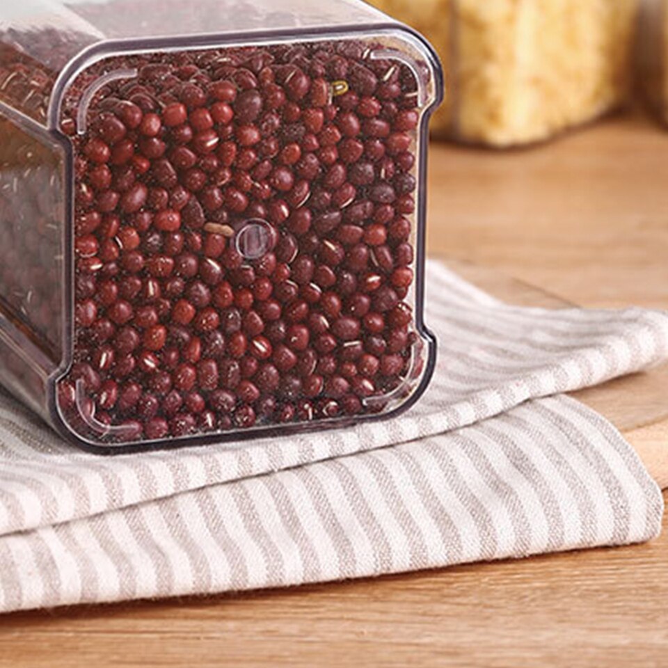 Airtight Food Storage Container with Lids Clear Plastic Dry Food Canisters - Image 5