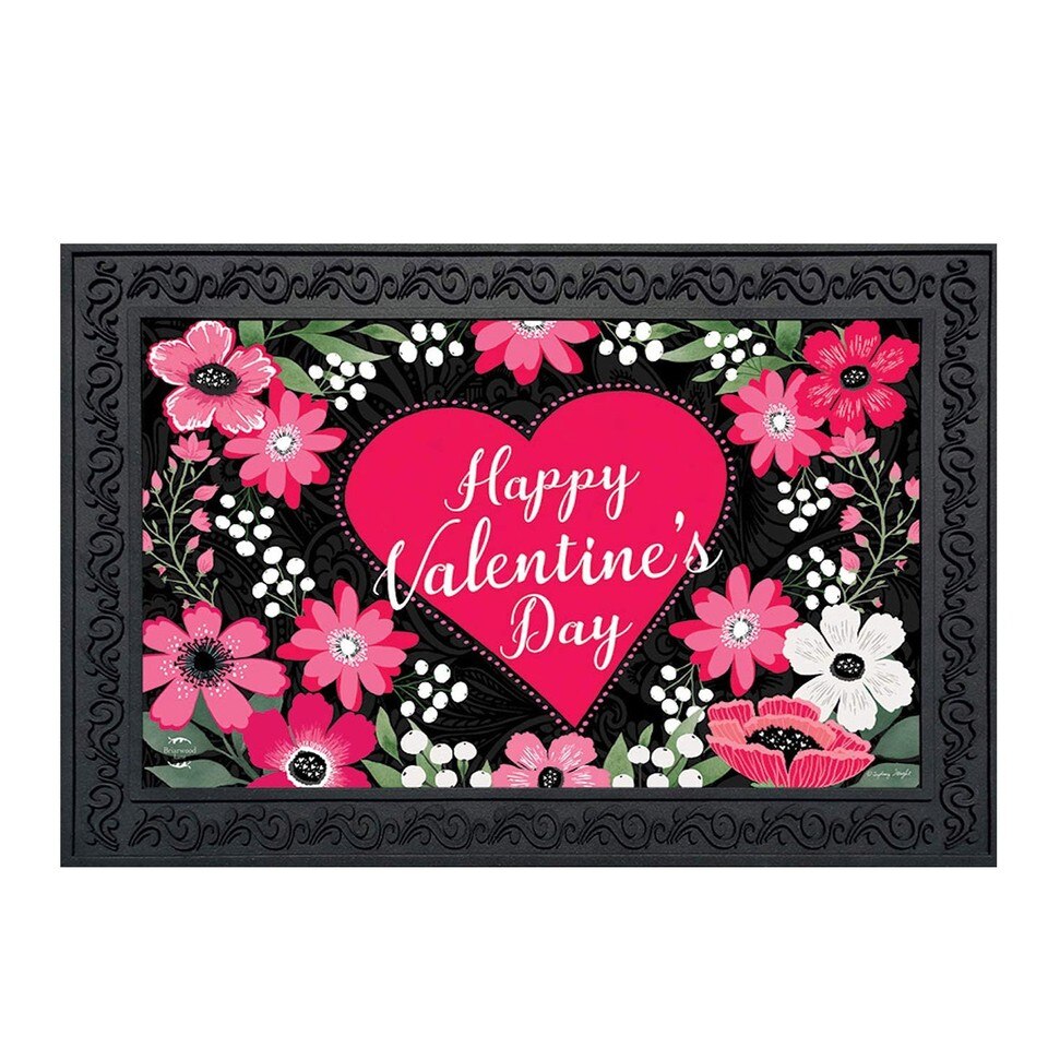 Valentine's Day Door Mat Heart Print Welcome - Image 18