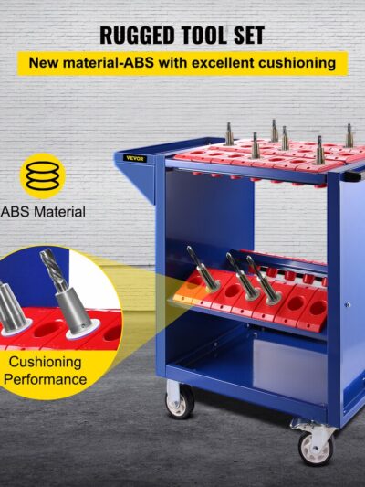 Tool Trolley Cart with 35 Tool Capacity